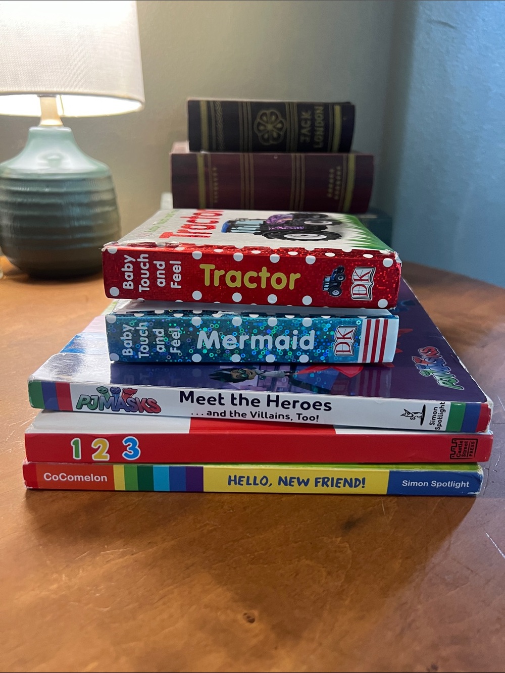 Children's Board Book Stack - baby touch & Feel, PJ Mask, Cocomelon, ABC